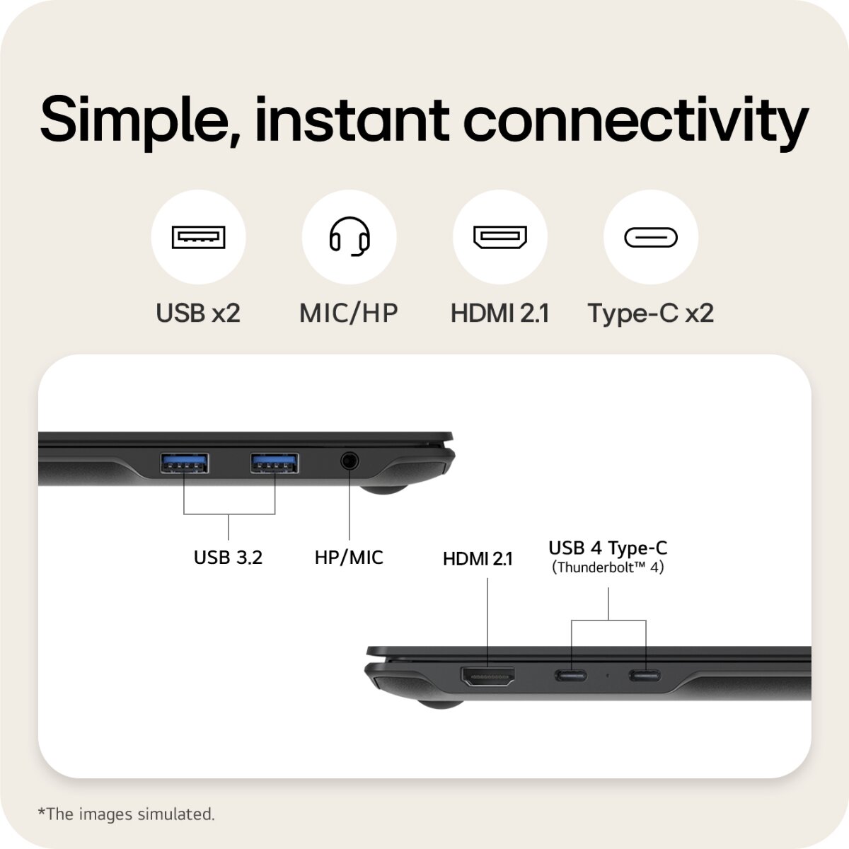 LG Gram Pro 17Z90TR-E 17 Hybrid AI Laptop - Intel® Core™ Ultra 7 255H, NVIDIA 17Z90TR-E.AD88A1 image gallery 7